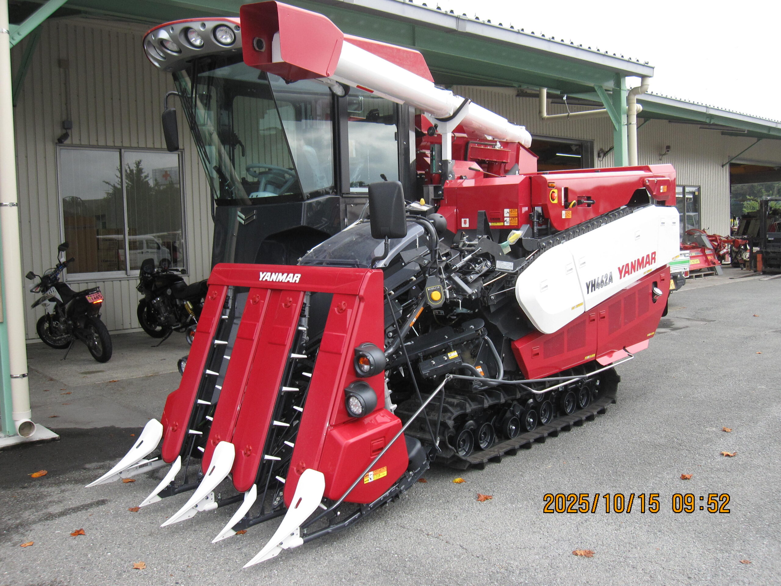 【ヤンマー】コンバイン４条　実演できます！